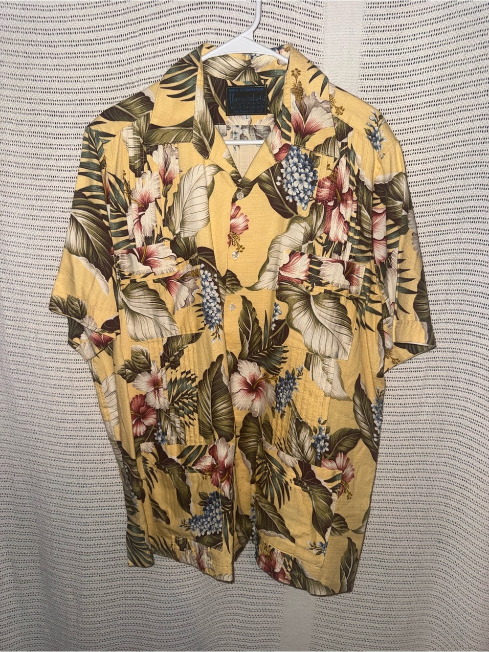 Men's Yellow Floral Hawaiian Shirt
